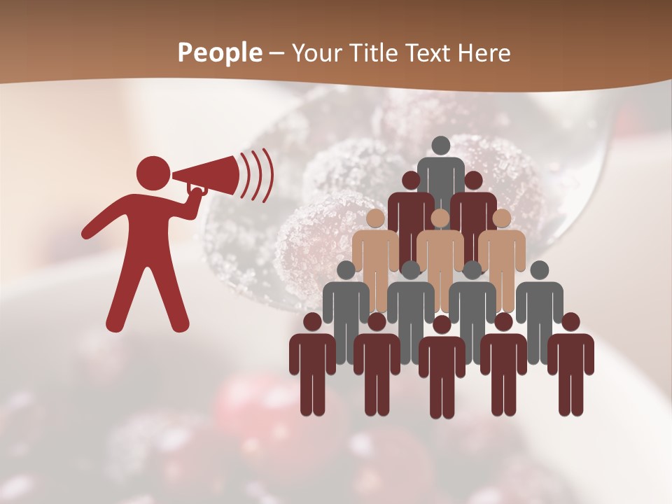 Traditional Berry Spoon PowerPoint Template