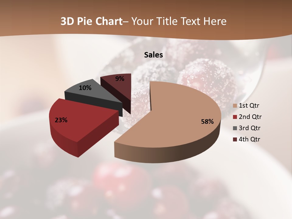 Traditional Berry Spoon PowerPoint Template