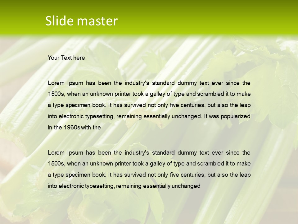 Eat Vegetable Color PowerPoint Template