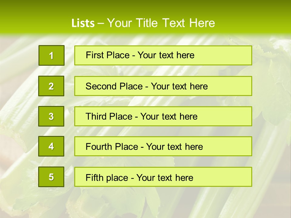 Eat Vegetable Color PowerPoint Template