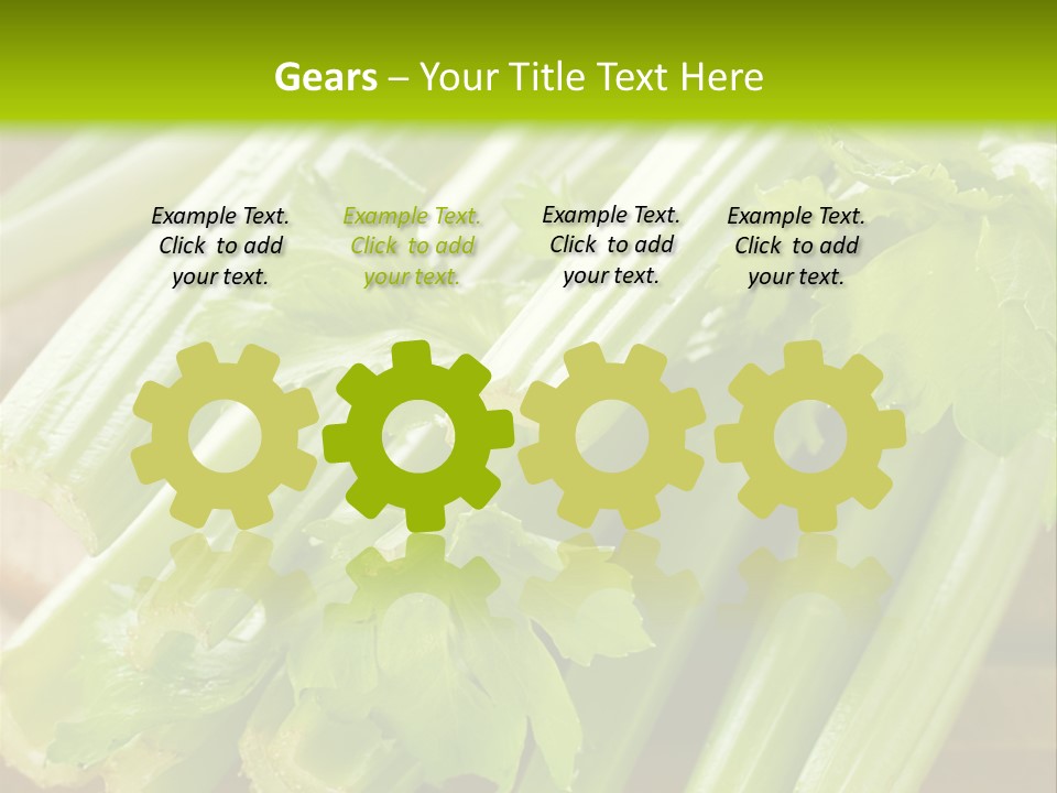 Eat Vegetable Color PowerPoint Template