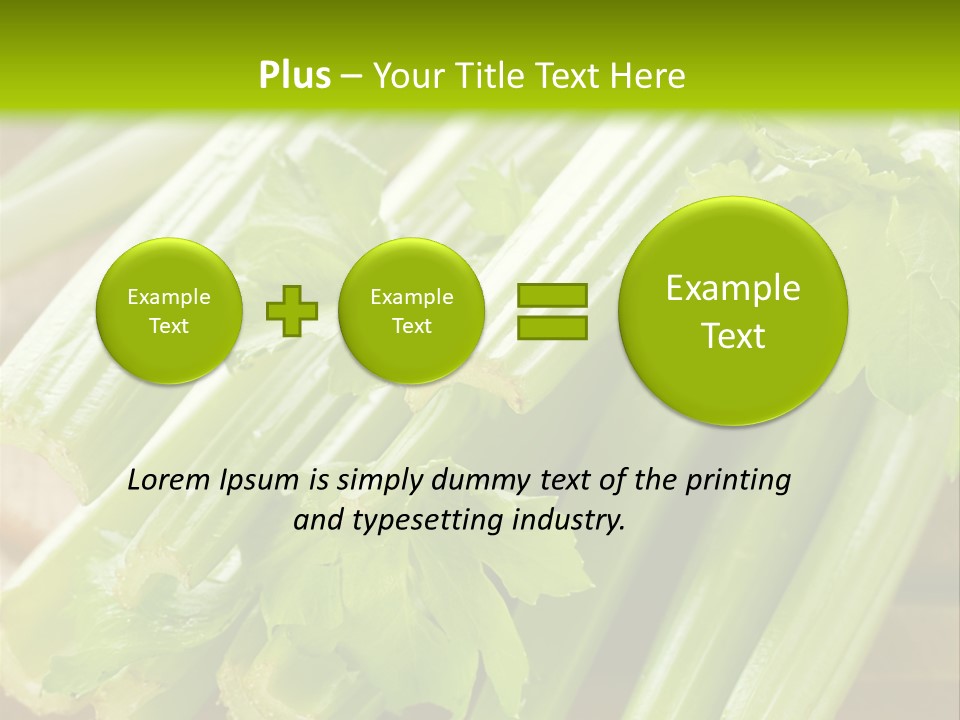 Eat Vegetable Color PowerPoint Template