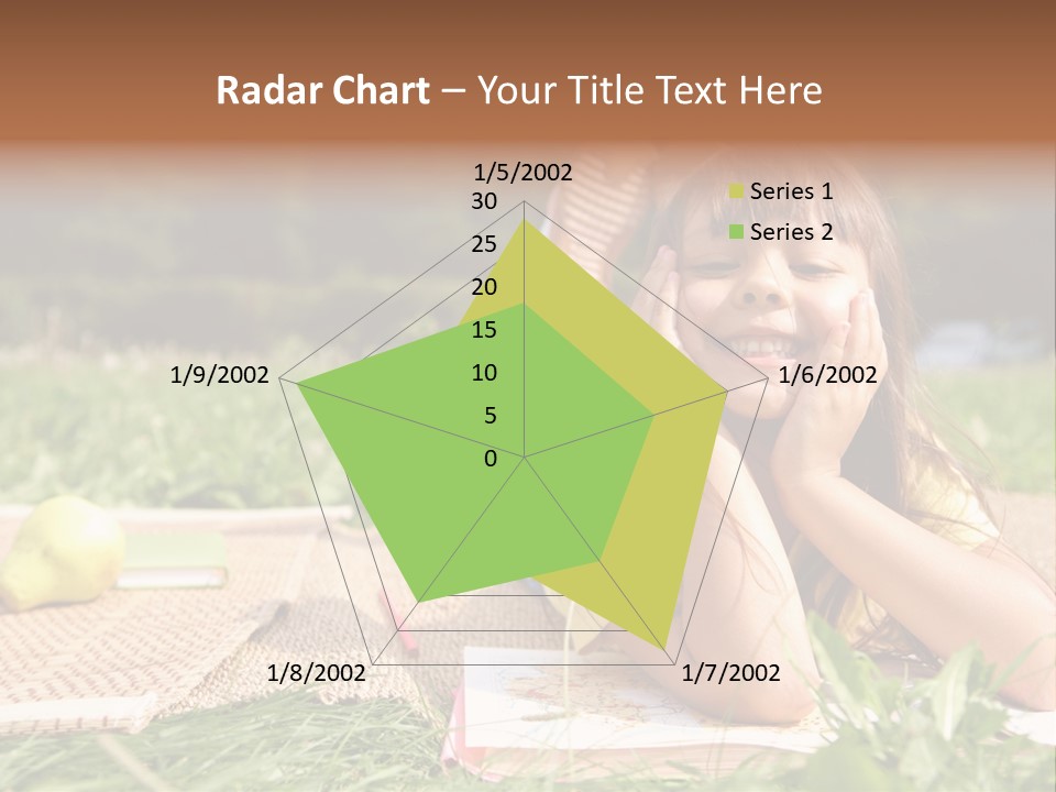 Schoolchild Girl Pretty PowerPoint Template