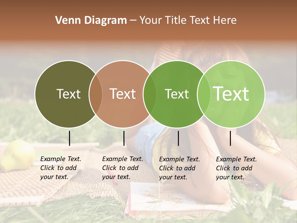 Schoolchild Girl Pretty PowerPoint Template