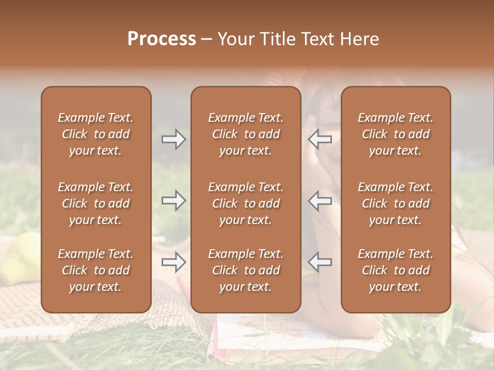 Schoolchild Girl Pretty PowerPoint Template