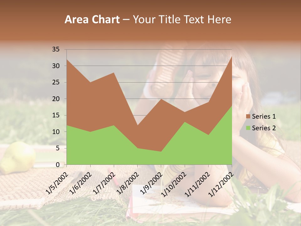Schoolchild Girl Pretty PowerPoint Template