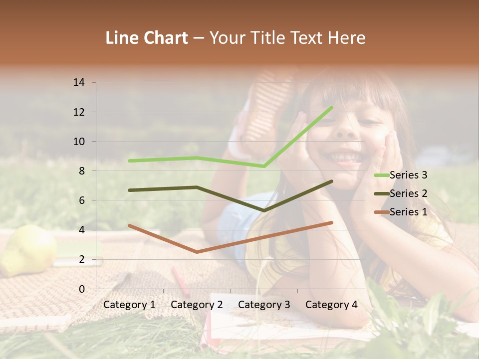 Schoolchild Girl Pretty PowerPoint Template