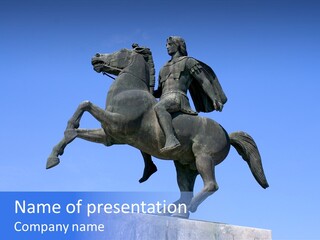 Knight Classical Horseman PowerPoint Template