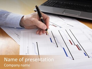 Laptop Scheme Organization PowerPoint Template