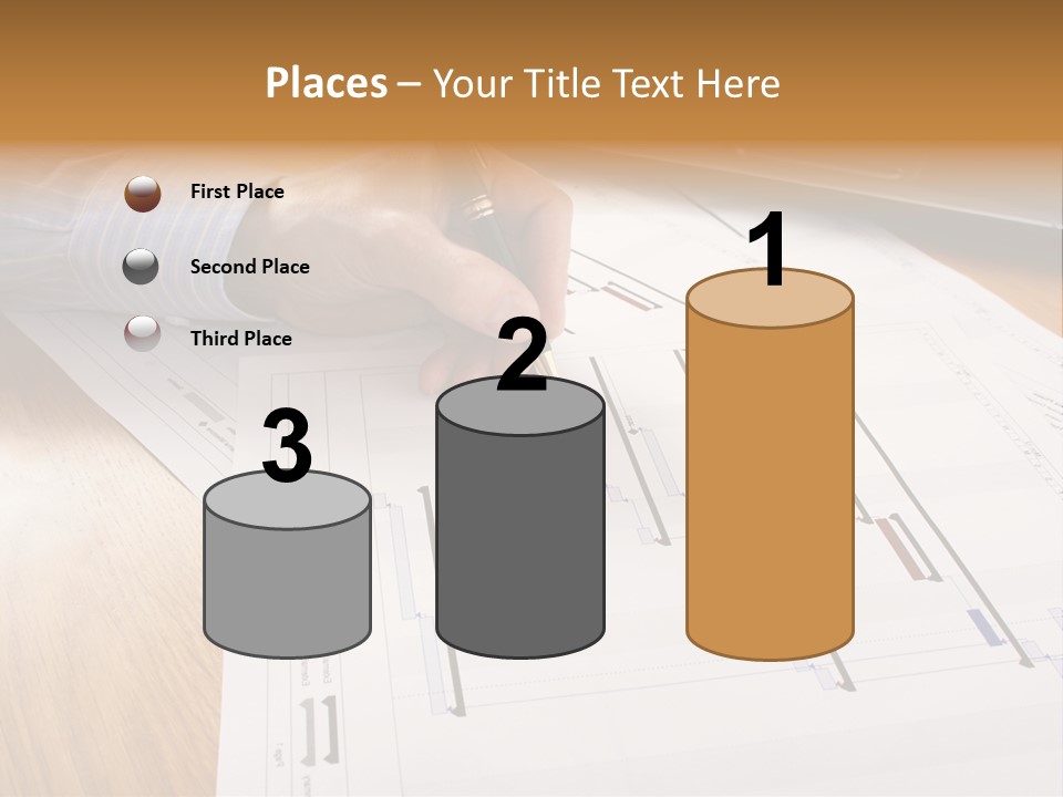 Laptop Scheme Organization PowerPoint Template