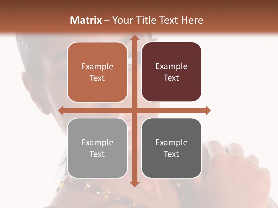 Fashion White Girl PowerPoint Template