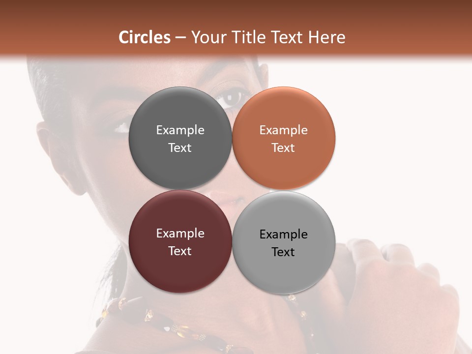 Fashion White Girl PowerPoint Template