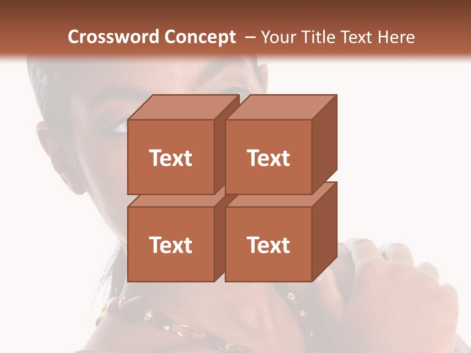 Fashion White Girl PowerPoint Template