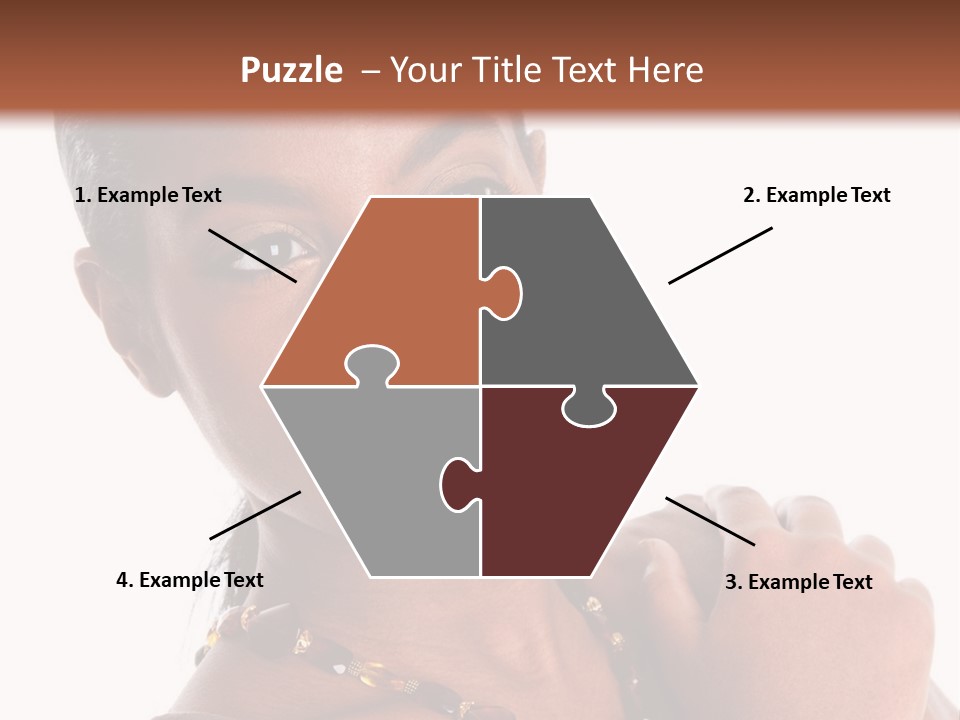 Fashion White Girl PowerPoint Template