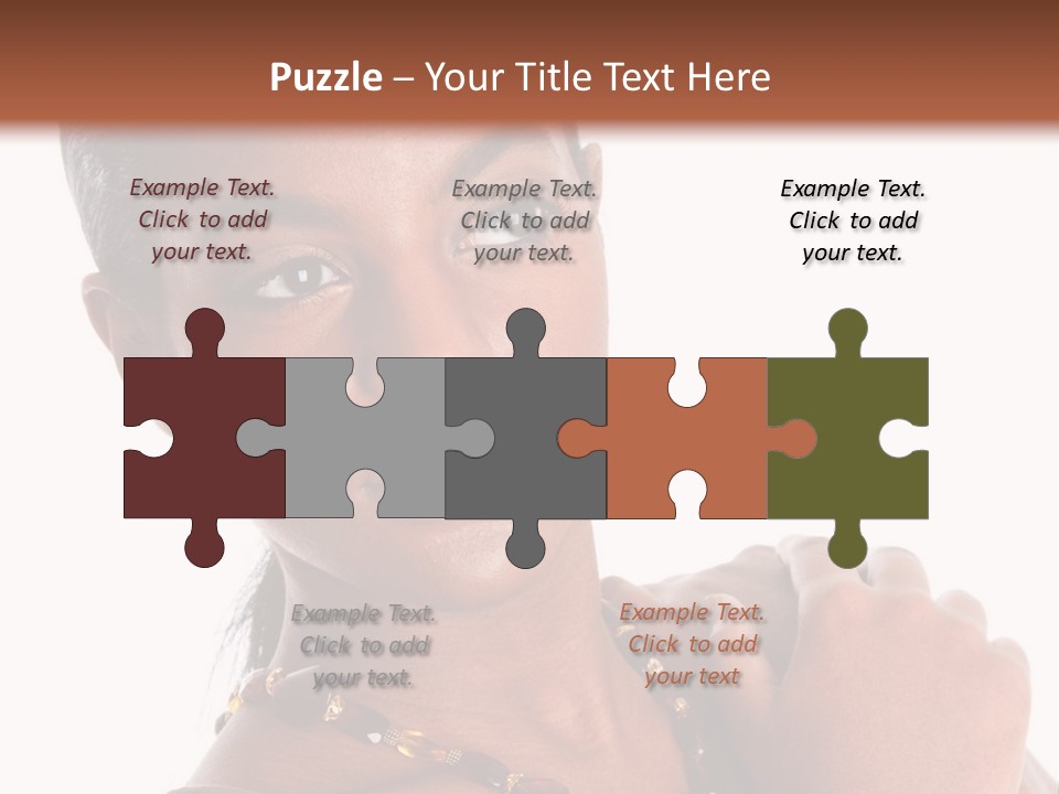 Fashion White Girl PowerPoint Template