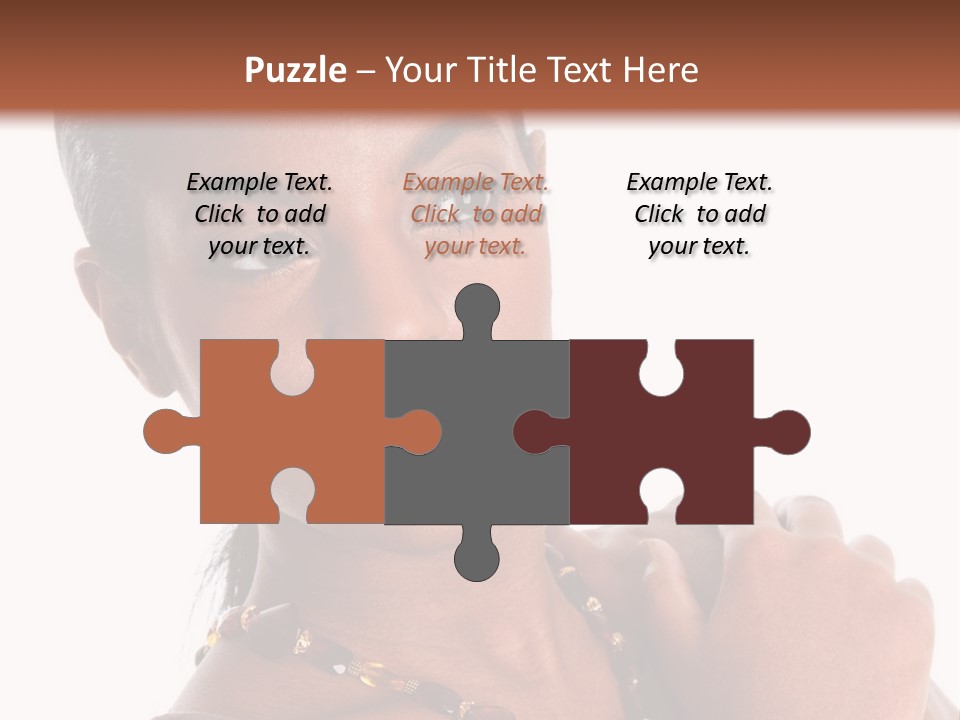 Fashion White Girl PowerPoint Template