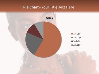 Fashion White Girl PowerPoint Template