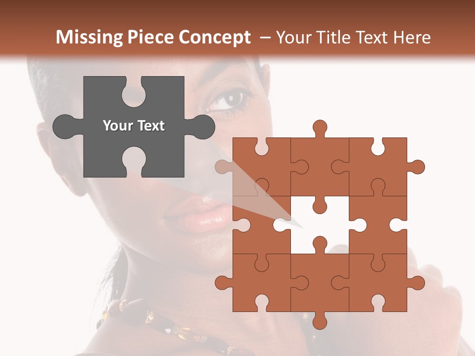 Fashion White Girl PowerPoint Template