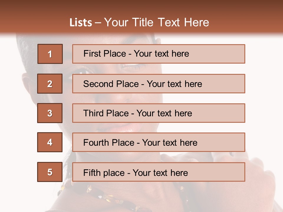 Fashion White Girl PowerPoint Template