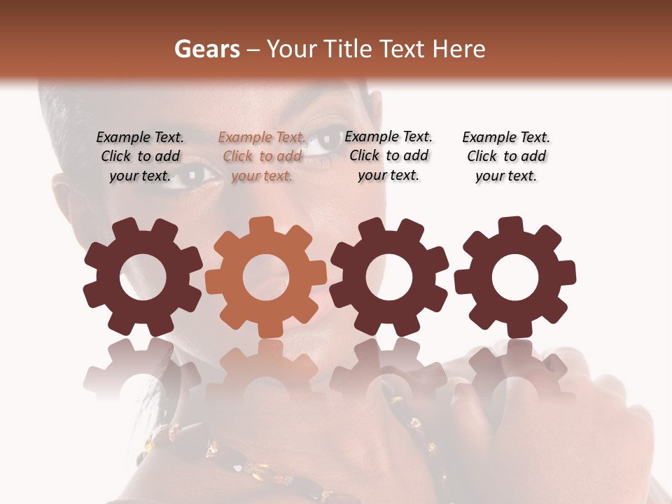 Fashion White Girl PowerPoint Template