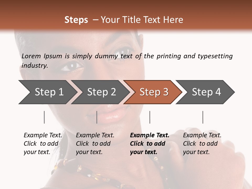 Fashion White Girl PowerPoint Template