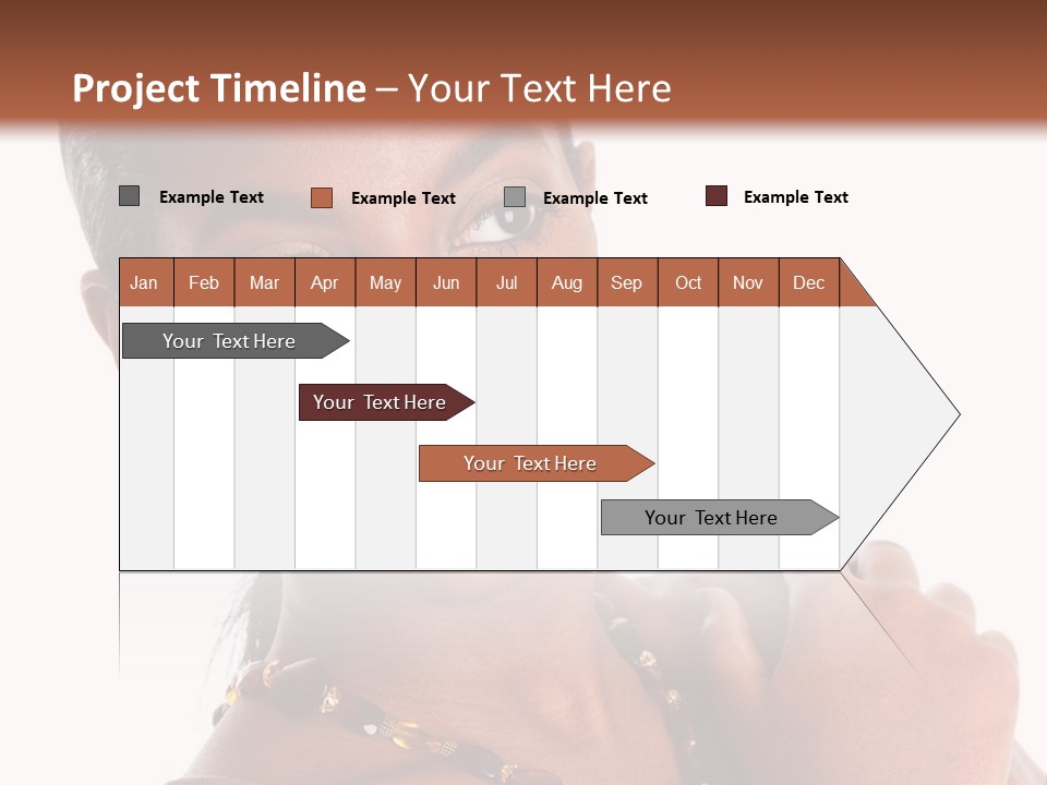 Fashion White Girl PowerPoint Template