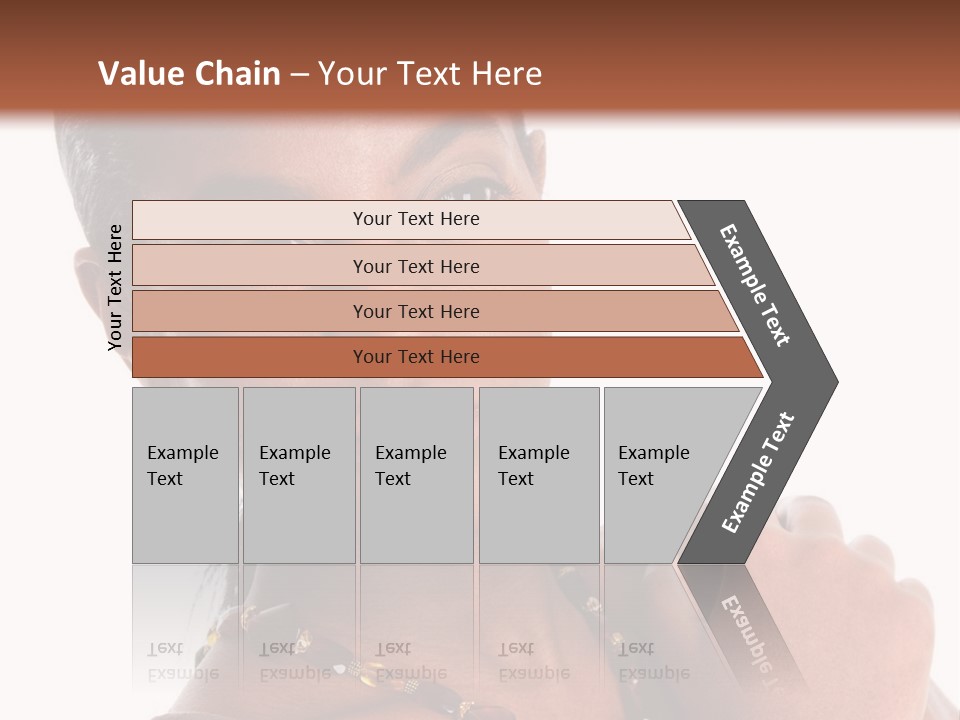 Fashion White Girl PowerPoint Template