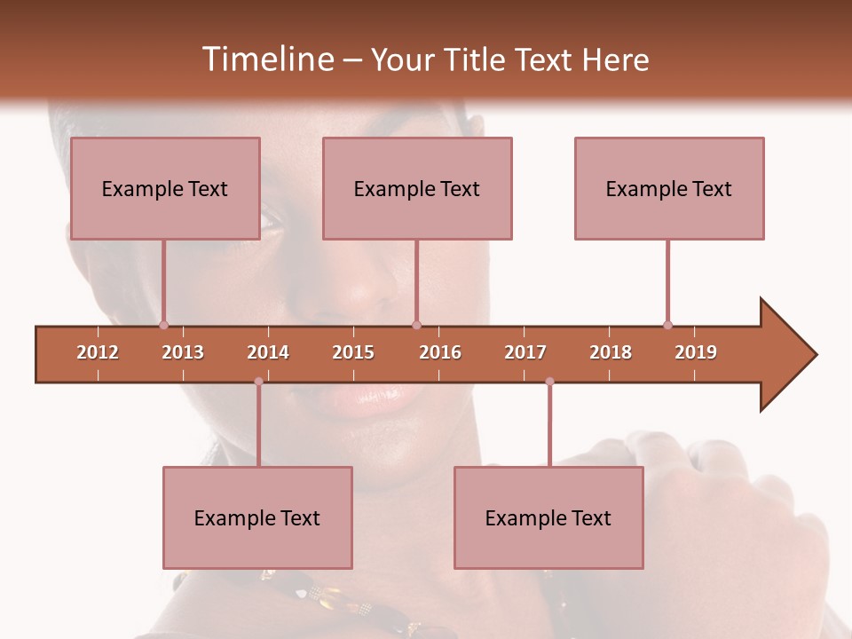 Fashion White Girl PowerPoint Template