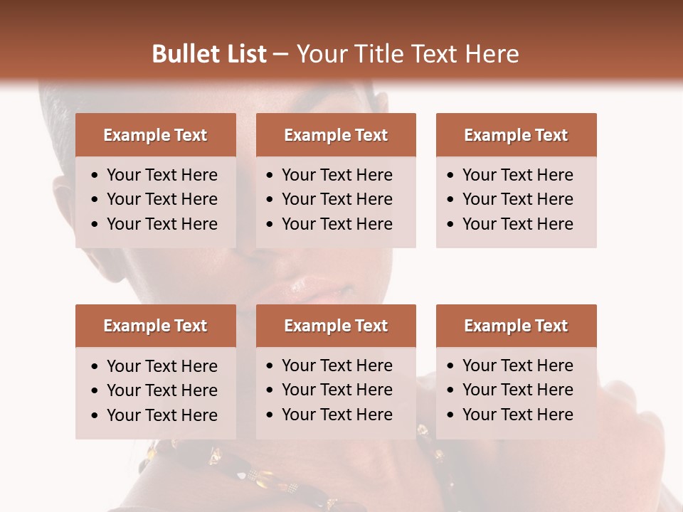 Fashion White Girl PowerPoint Template