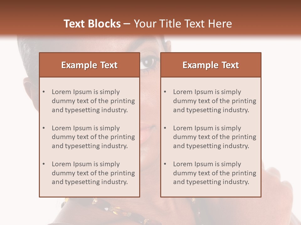 Fashion White Girl PowerPoint Template