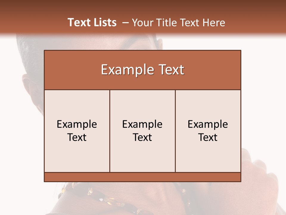 Fashion White Girl PowerPoint Template