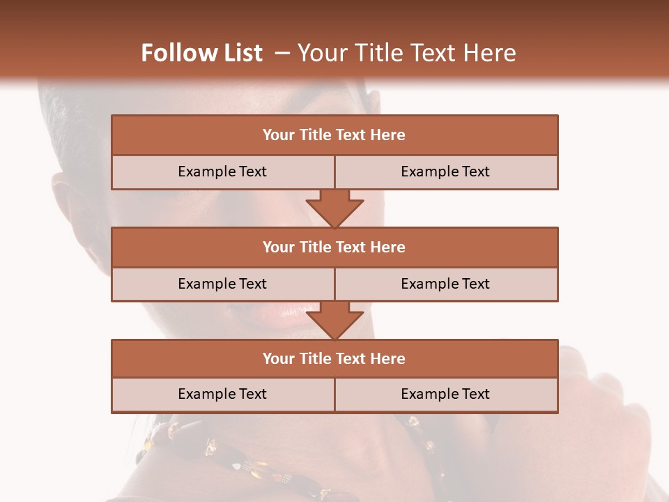 Fashion White Girl PowerPoint Template