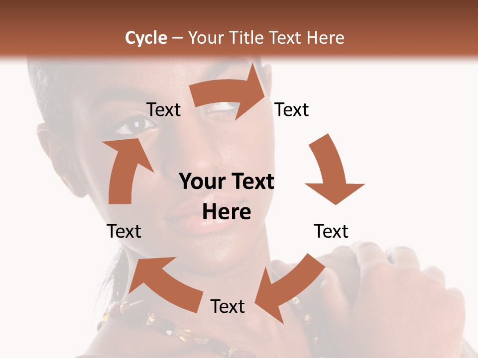 Fashion White Girl PowerPoint Template