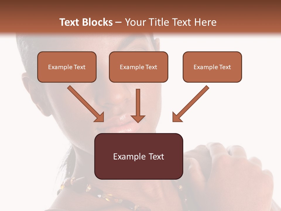 Fashion White Girl PowerPoint Template