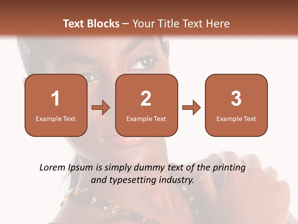 Fashion White Girl PowerPoint Template