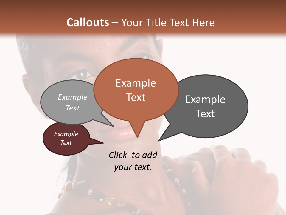 Fashion White Girl PowerPoint Template