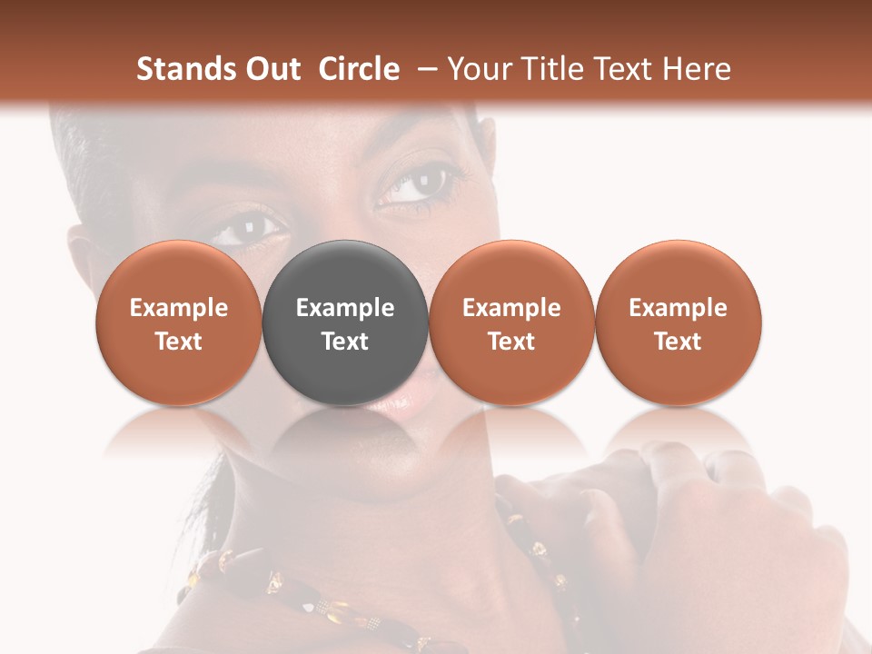 Fashion White Girl PowerPoint Template