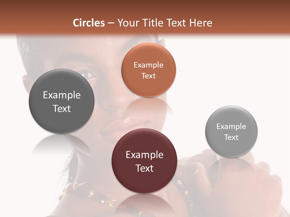 Fashion White Girl PowerPoint Template