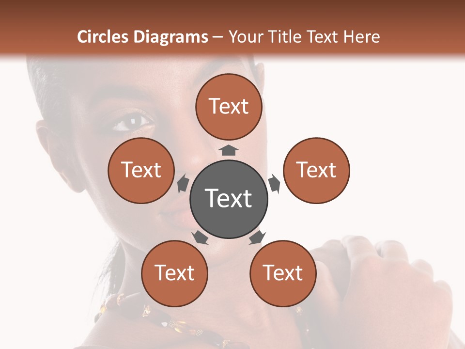 Fashion White Girl PowerPoint Template