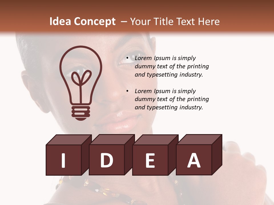 Fashion White Girl PowerPoint Template