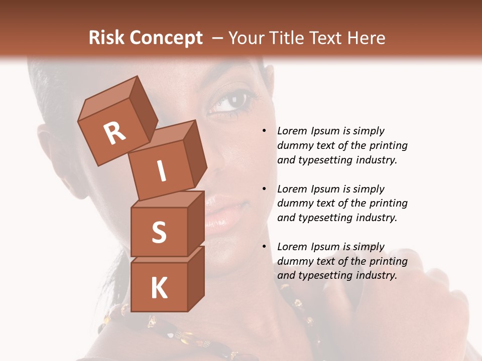 Fashion White Girl PowerPoint Template