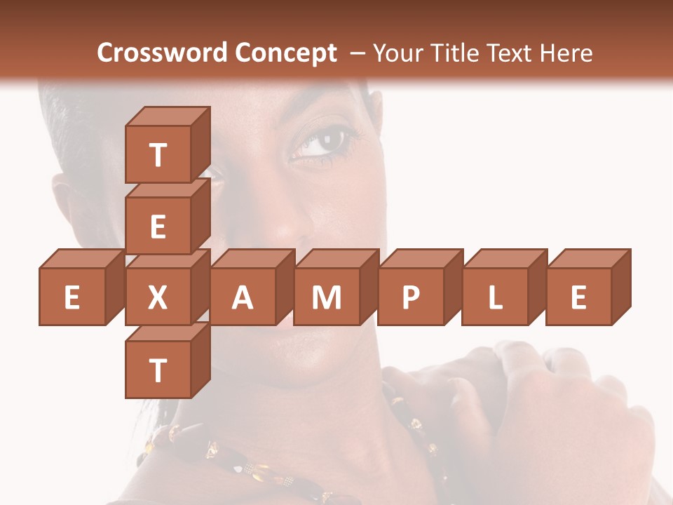 Fashion White Girl PowerPoint Template