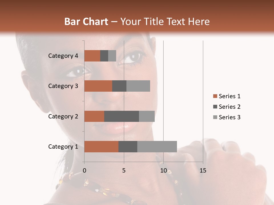 Fashion White Girl PowerPoint Template