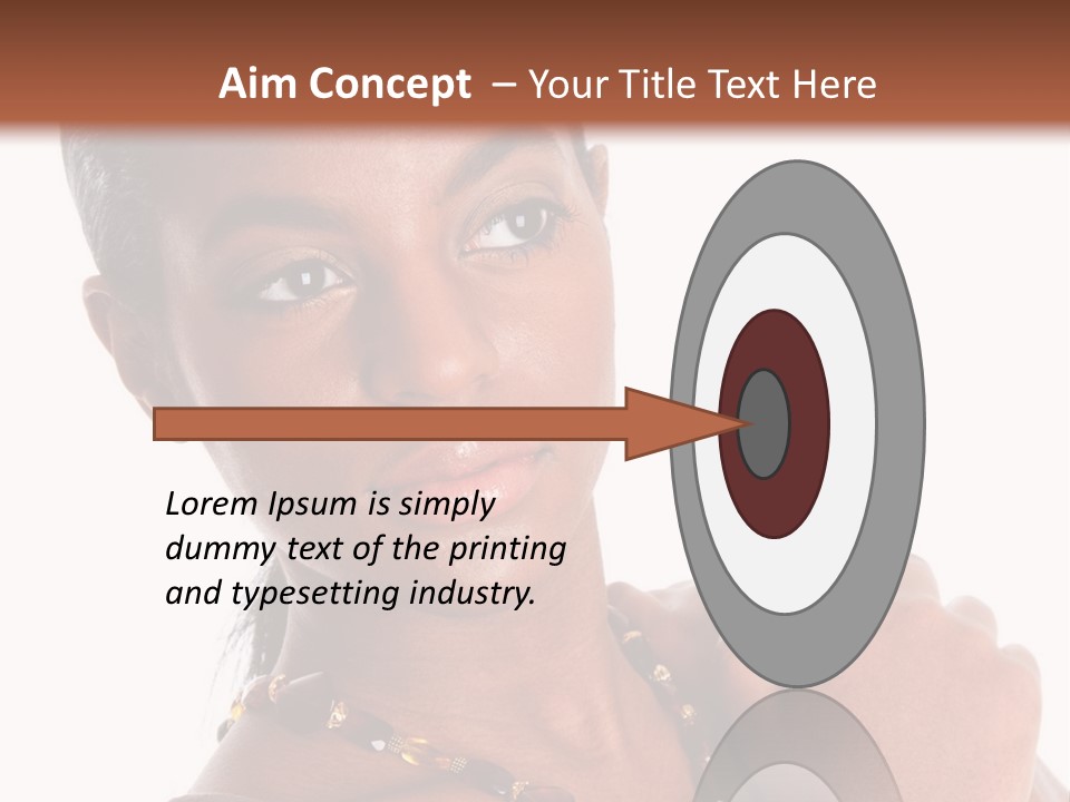 Fashion White Girl PowerPoint Template