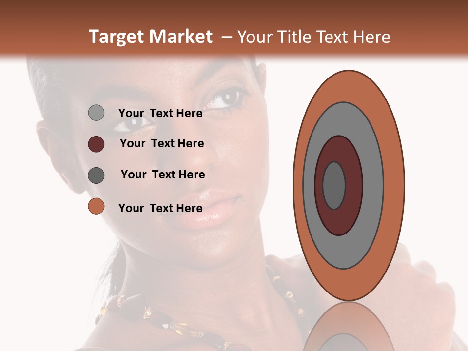 Fashion White Girl PowerPoint Template