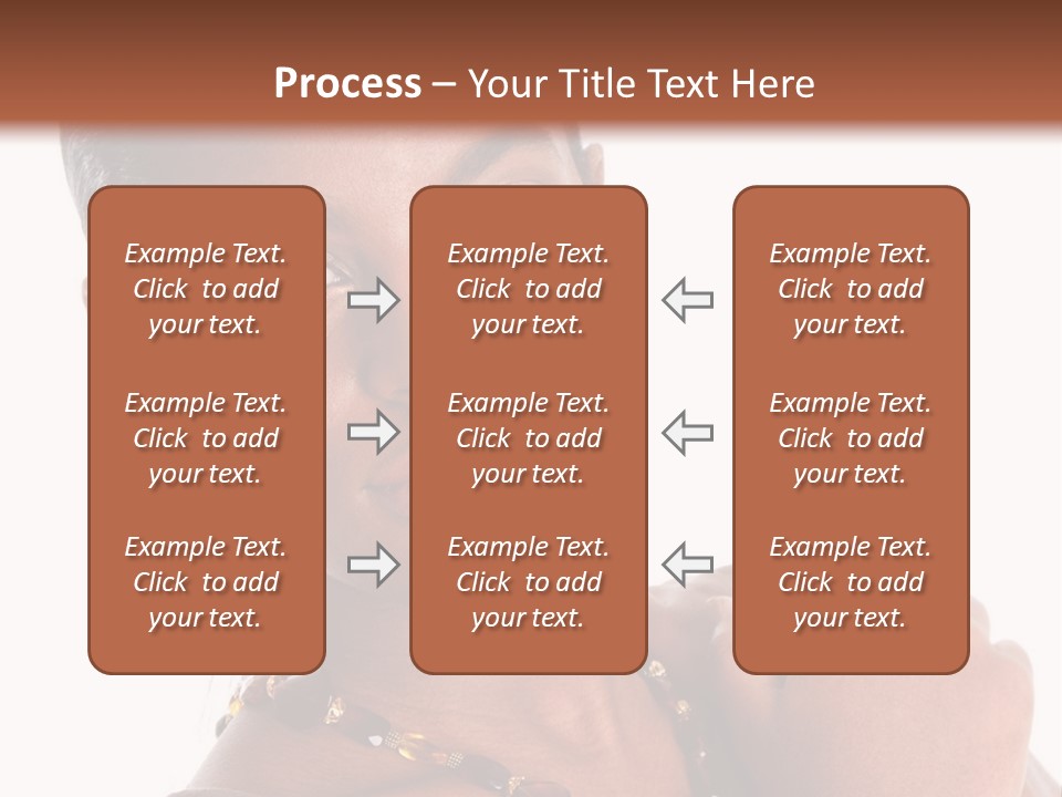 Fashion White Girl PowerPoint Template