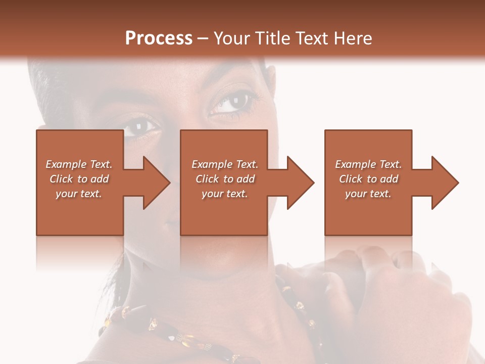 Fashion White Girl PowerPoint Template