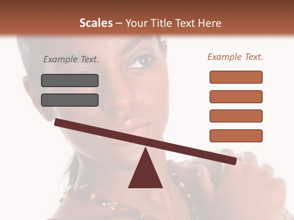 Fashion White Girl PowerPoint Template