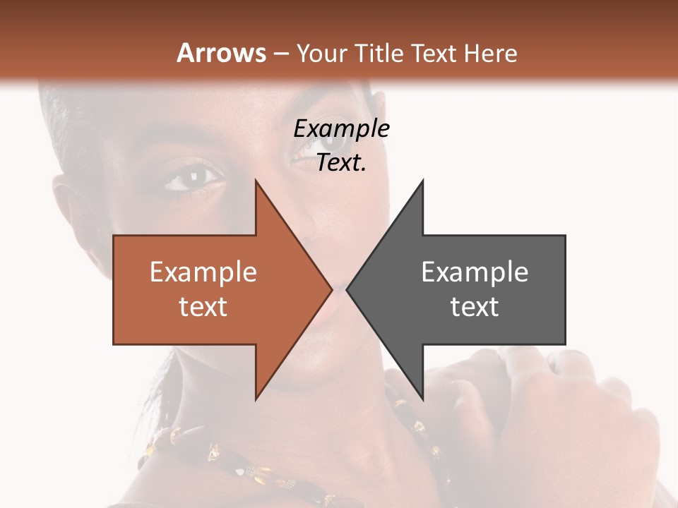 Fashion White Girl PowerPoint Template