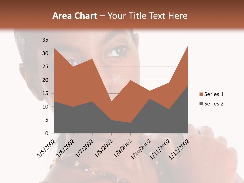 Fashion White Girl PowerPoint Template